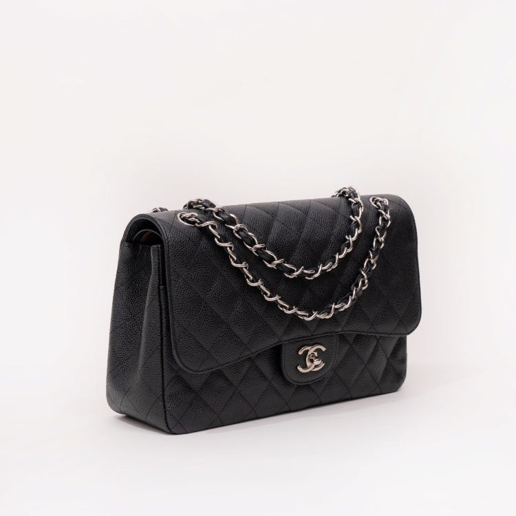 Chanel Timeless Jumbo Caviar Leather Bag