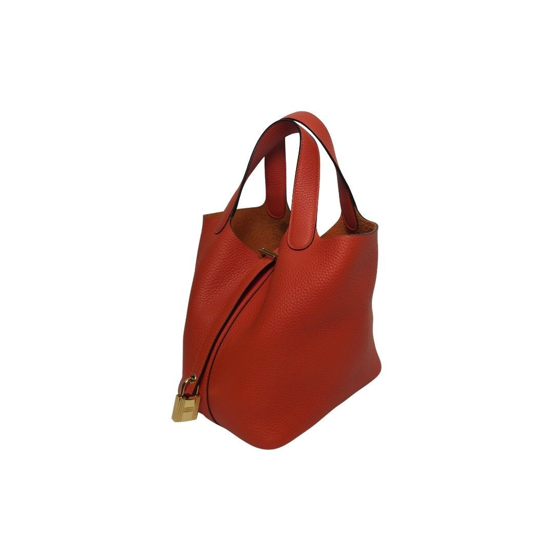 Hermes Picotin 18 Orange Bag