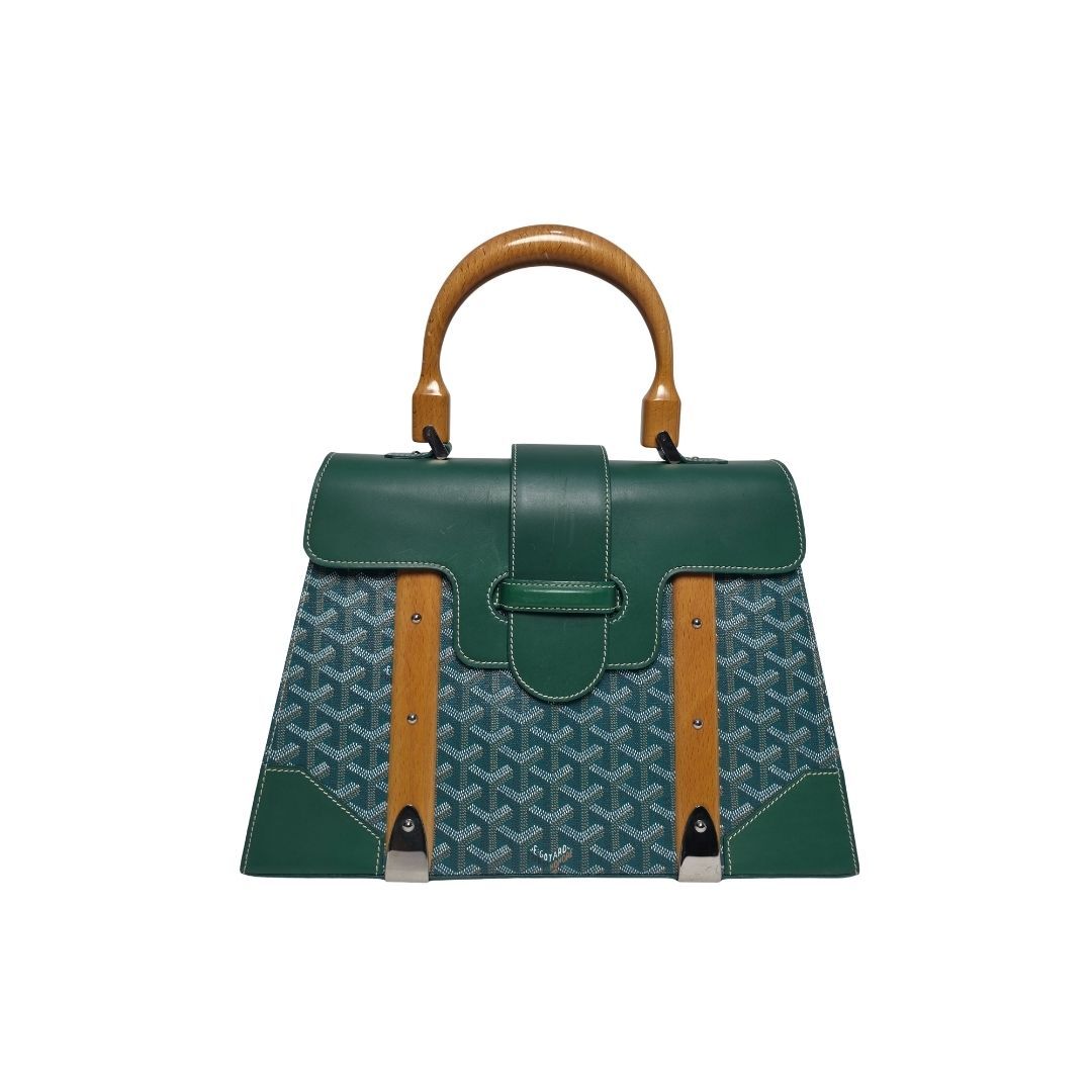 Goyard Saigon Top Handle Green Bag
