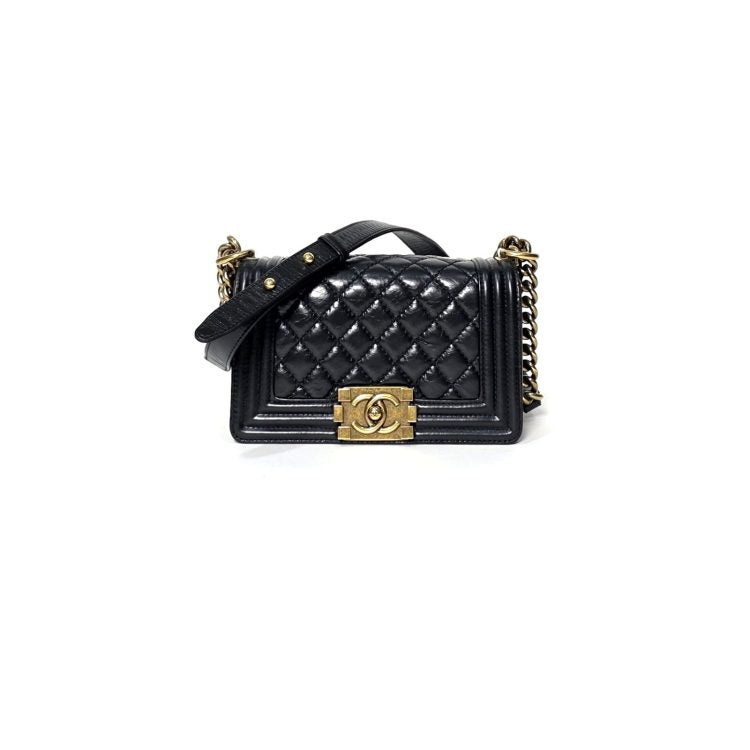 Chanel Boy Lambskin Black Small Bag