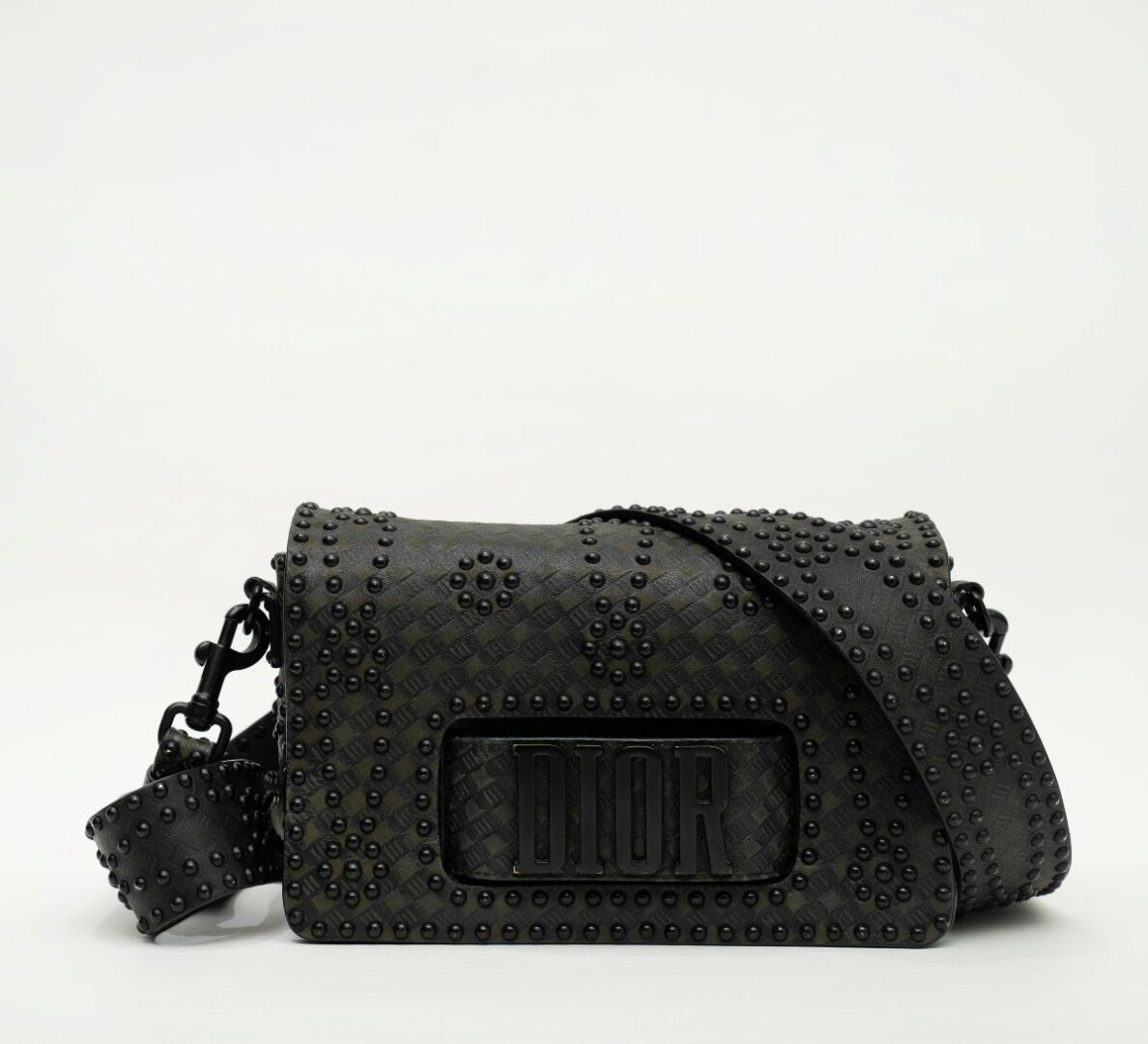 Dior Revolution Studded Black Flap Bag