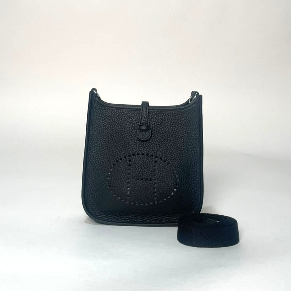 Hermes Evelyne Mini PM Clemence Leather Black Bag