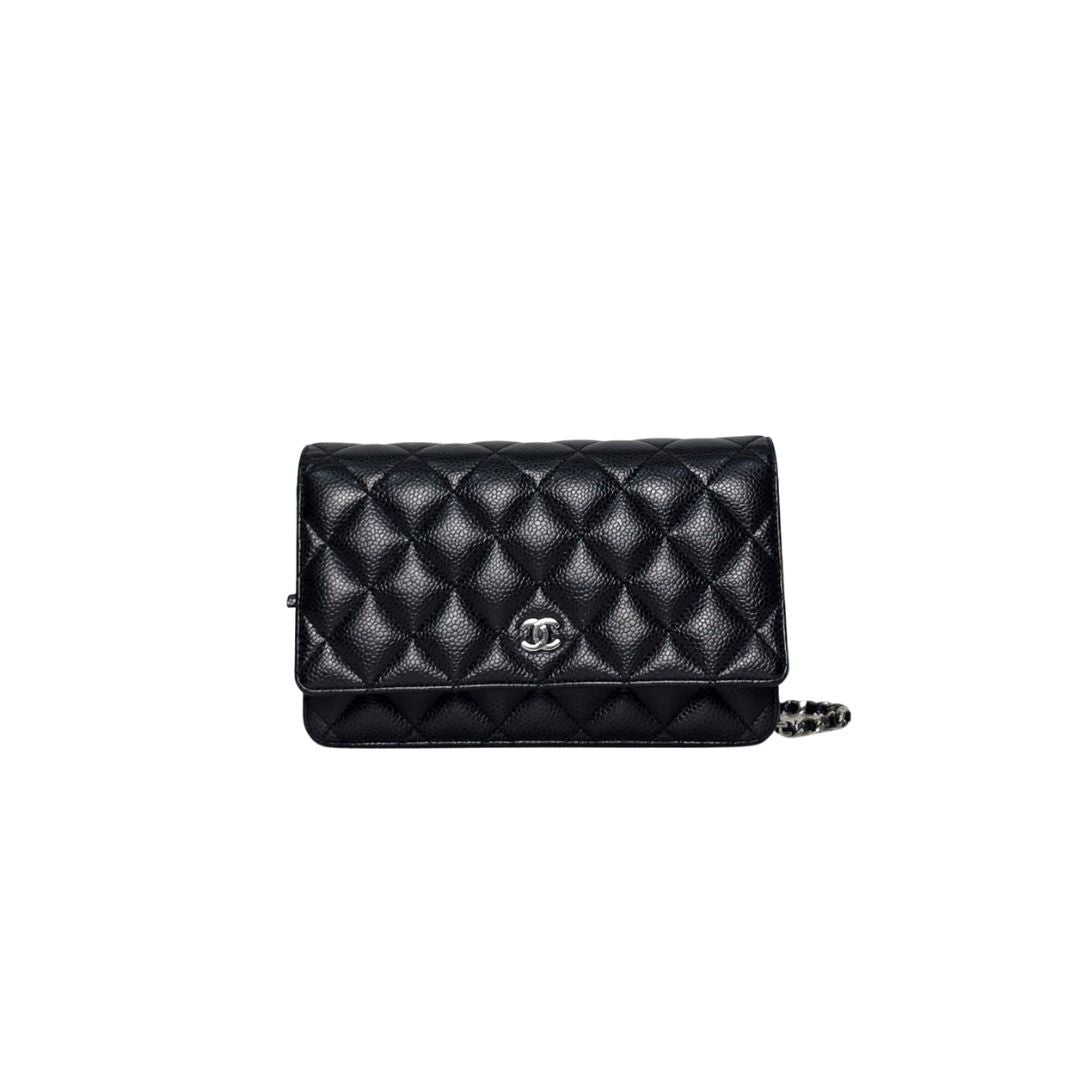 Chanel Wallet on Chain Caviar Leather Black Bag