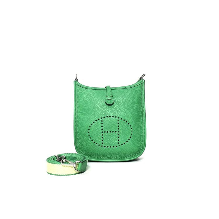 Hermes Bamboo Evelyne TPM Clemence Leather Bag