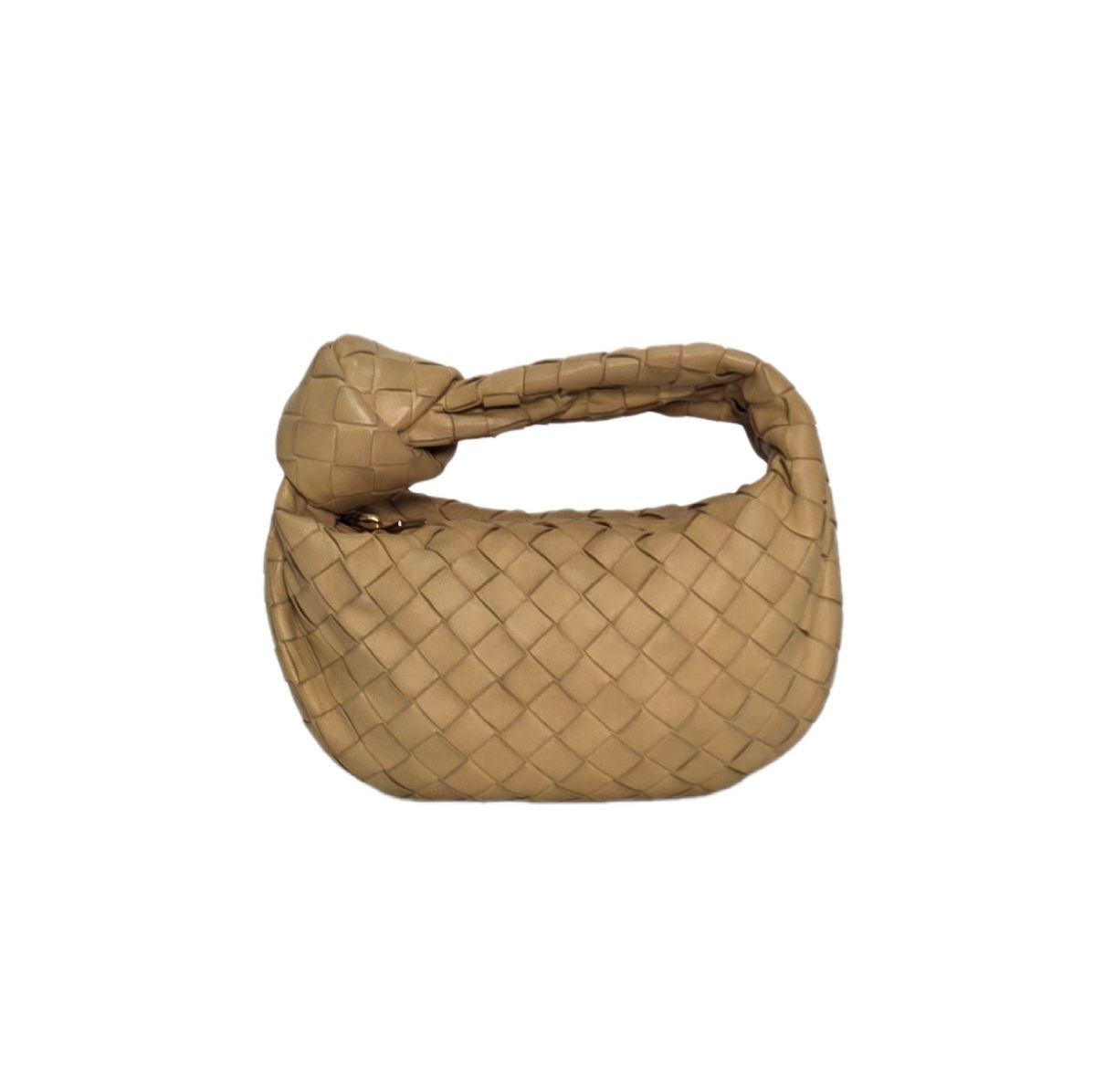 Bottega Veneta Mini Jodie Intrecciato Leather Beige Bag