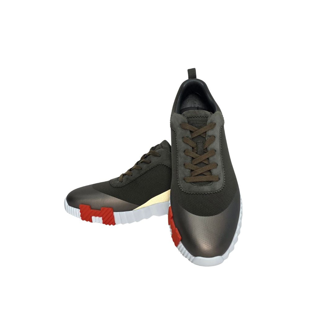 Hermes Bouncing Sneaker Multicolore Vert Foret