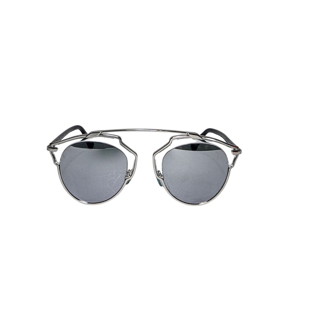 Dior SoReal Silver Mirrored Lenses Sunglasses