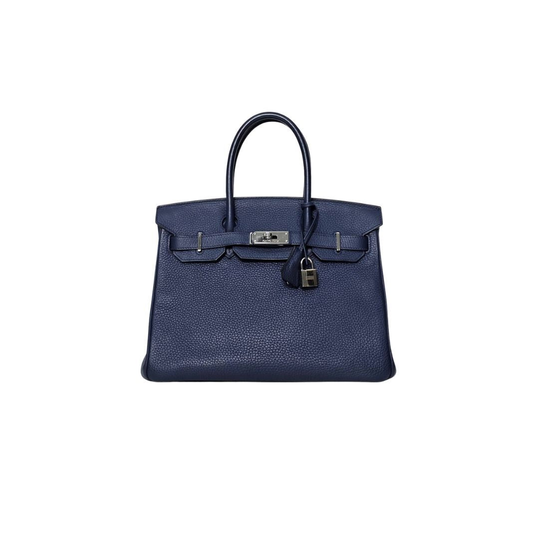 Hermes Birkin 30 Navy Sapphire Togo Bag