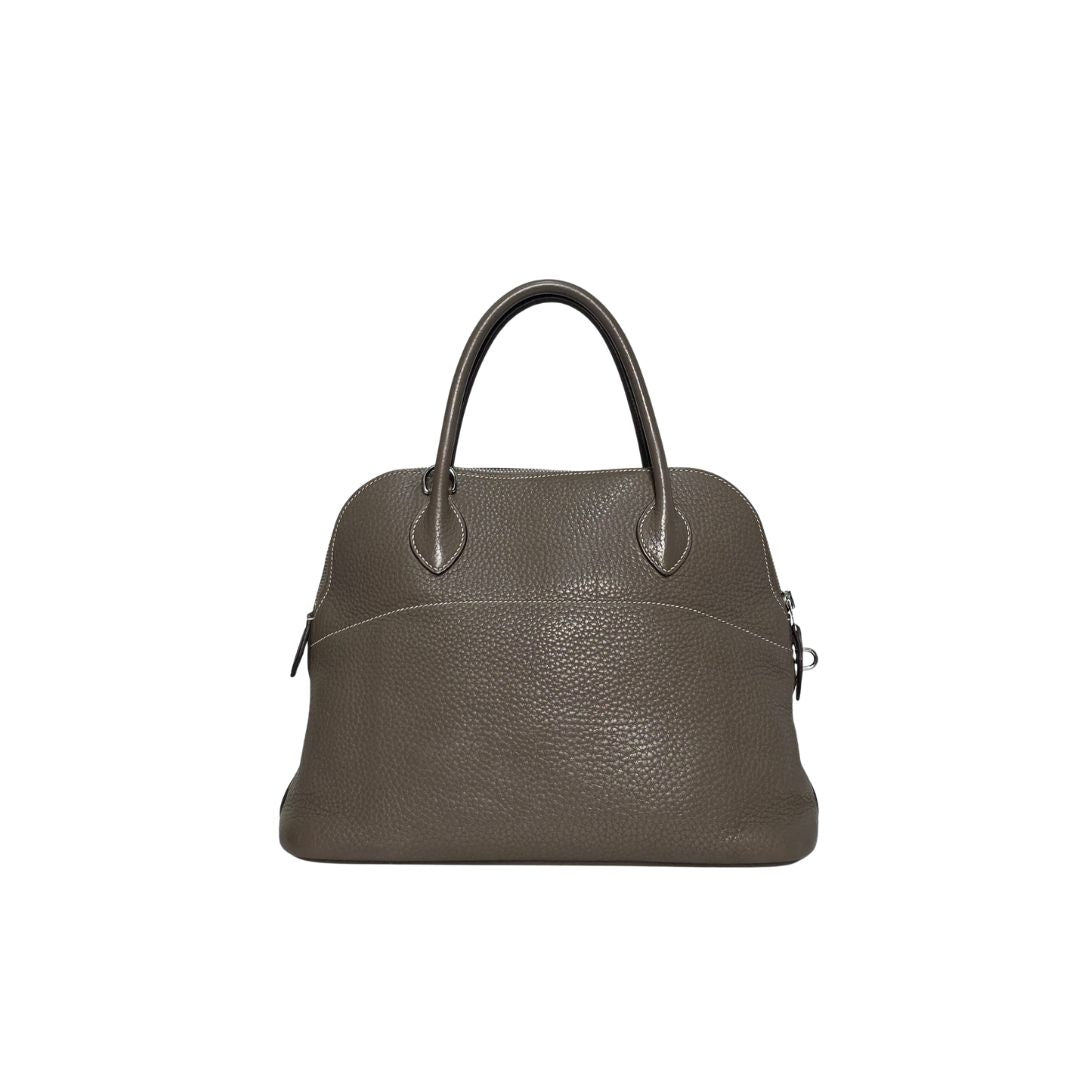 Hermes Bolide Etoupe Leather Bag