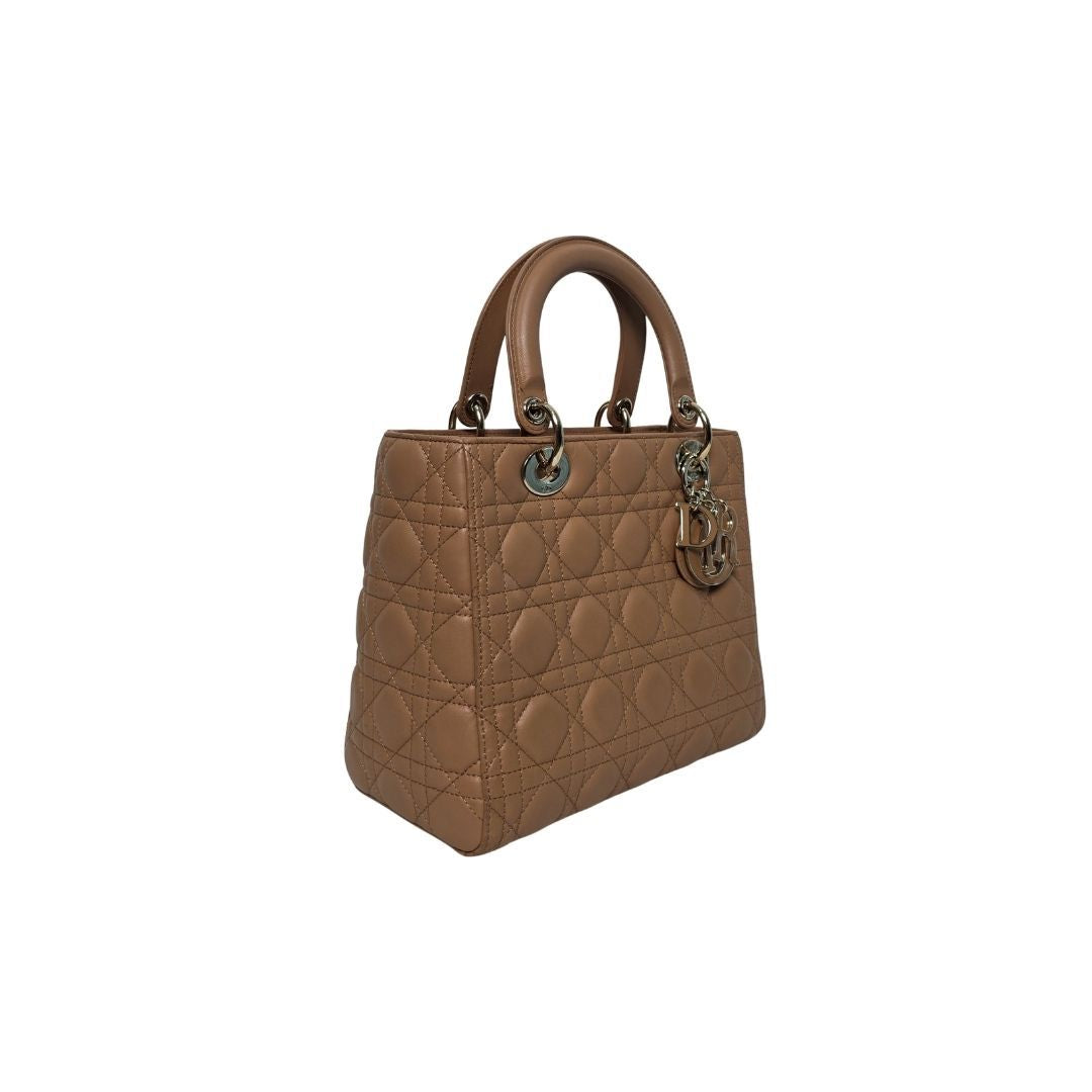 Dior Lady Medium Brown Bag
