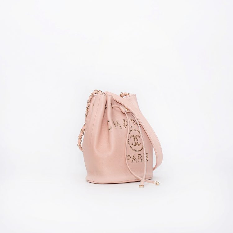 Chanel Deauville Bucket Light Pink Bag