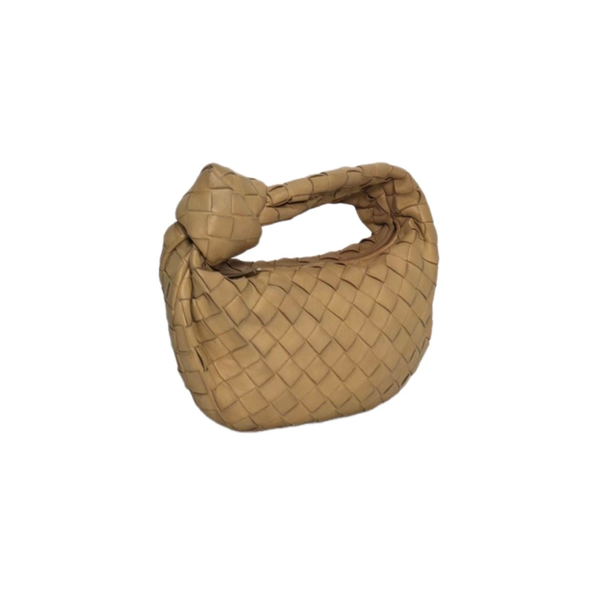 Bottega Veneta Mini Jodie Intrecciato Leather Beige Bag