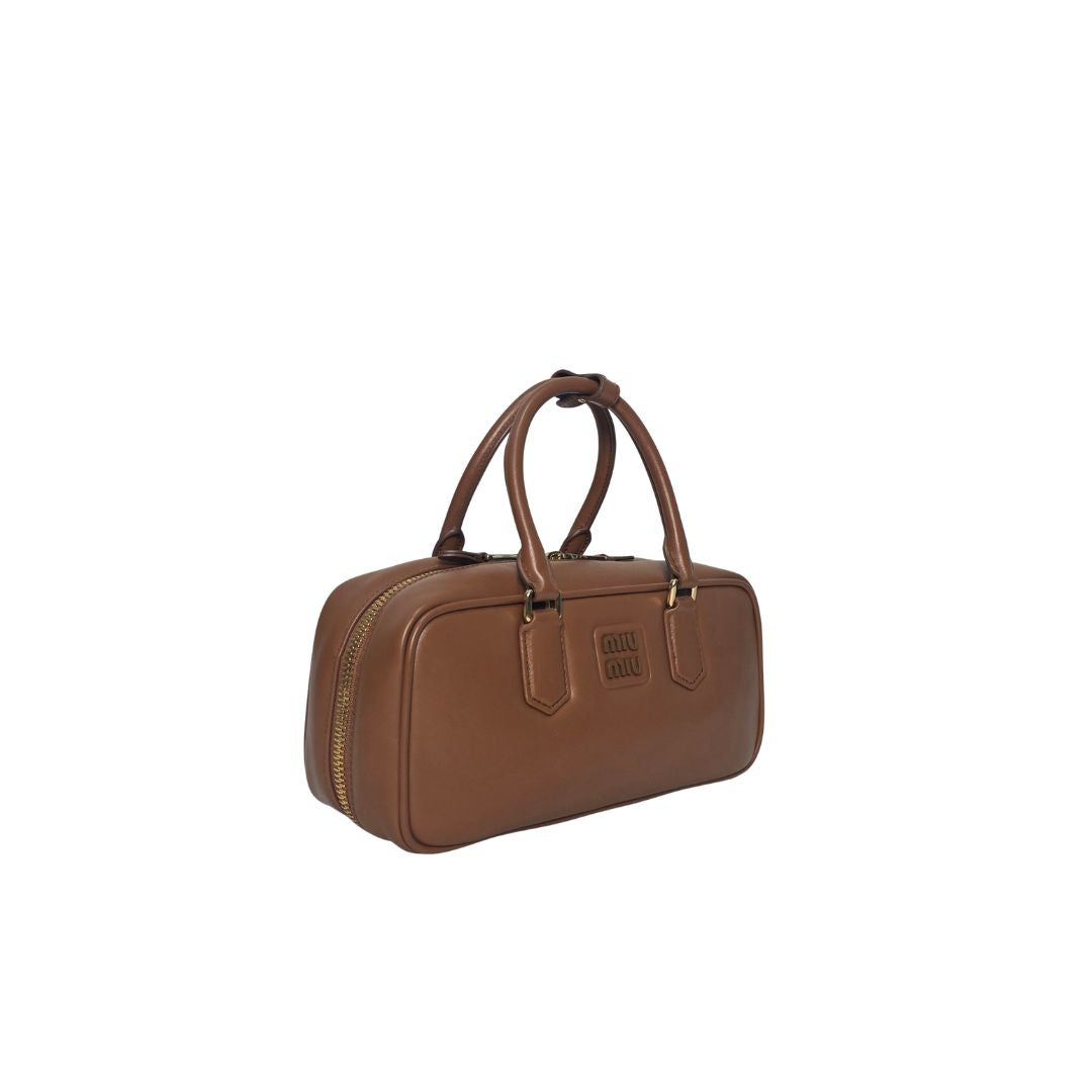 Miu Miu Arcadie Cognac Leather Bag