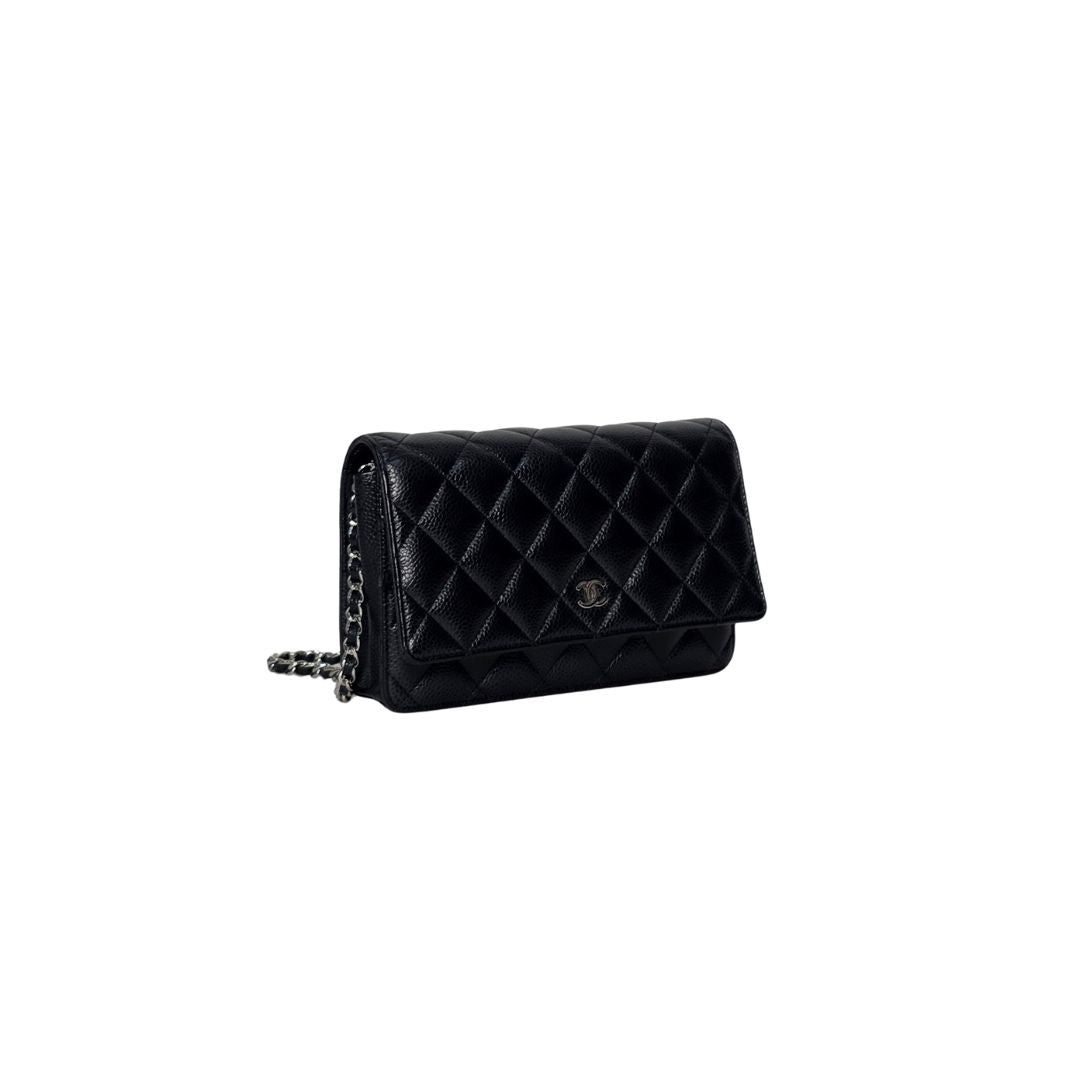 Chanel Wallet on Chain Caviar Leather Black Bag