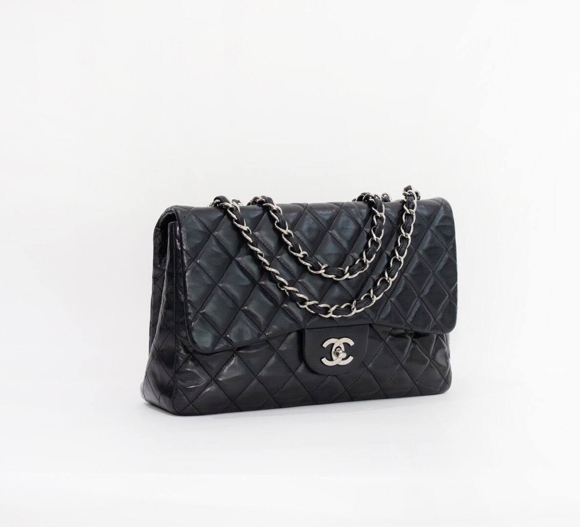 Chanel Jumbo Black Classic Single Flap Leather Bag