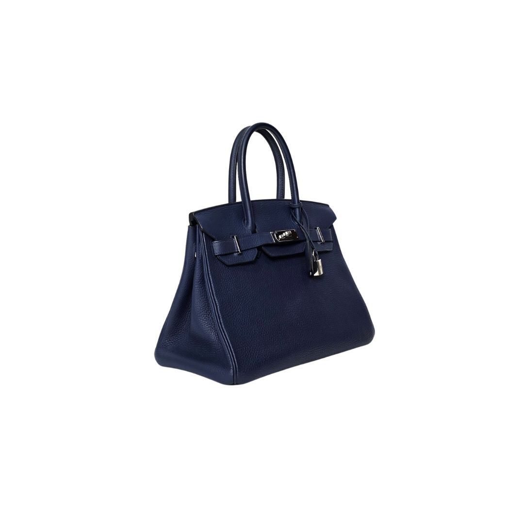 Hermes Birkin 30 Navy Sapphire Togo Bag