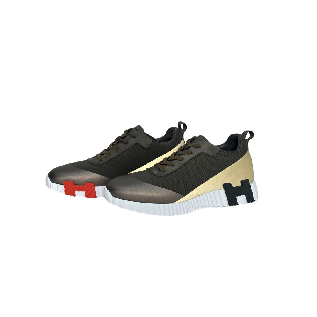 Hermes Bouncing Sneaker Multicolore Vert Foret