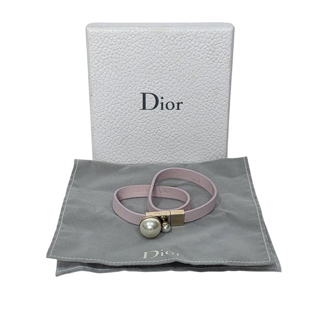 Dior Mise En Dior Double Wrap Pink Bracelet