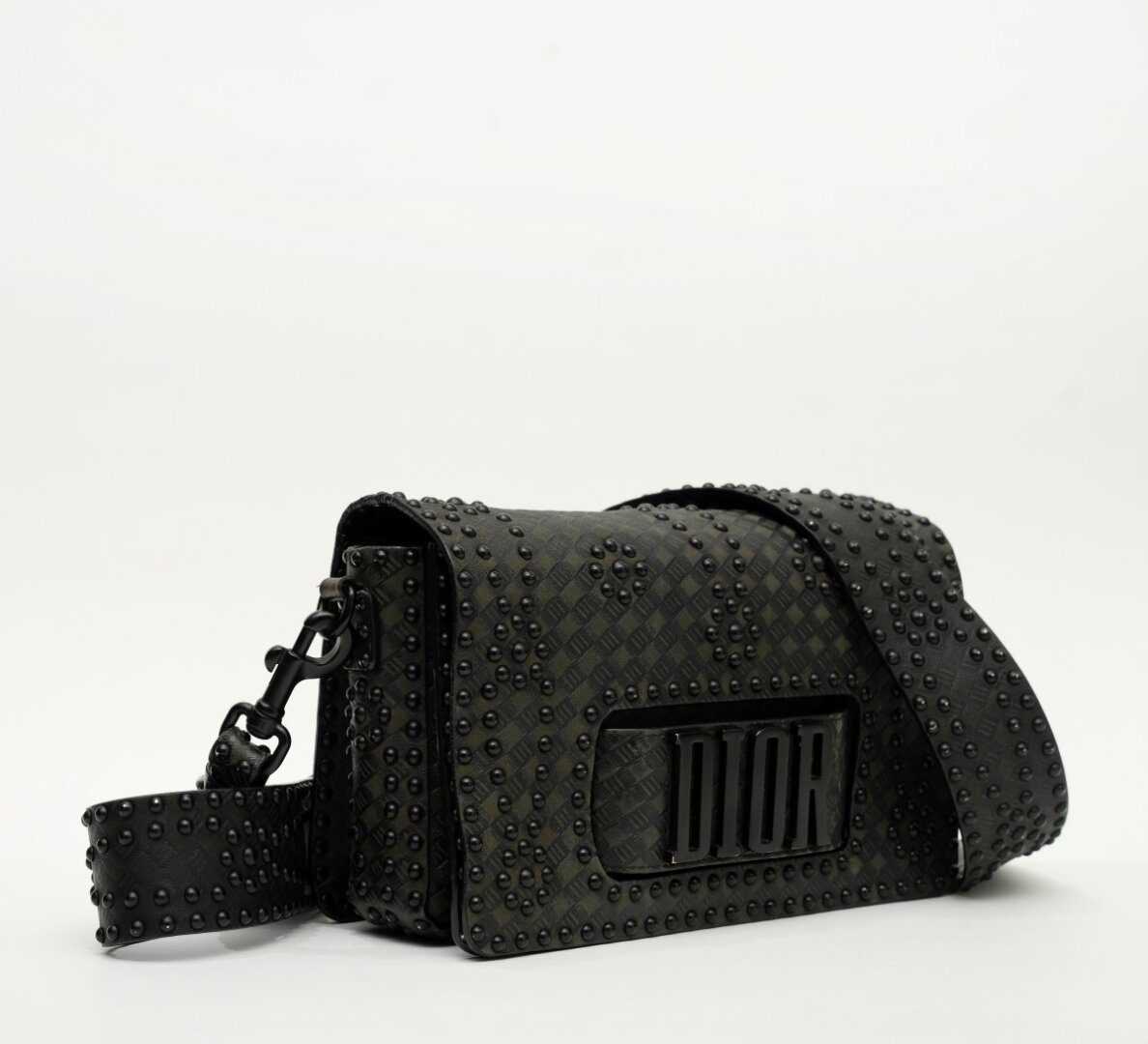 Dior Revolution Studded Black Flap Bag