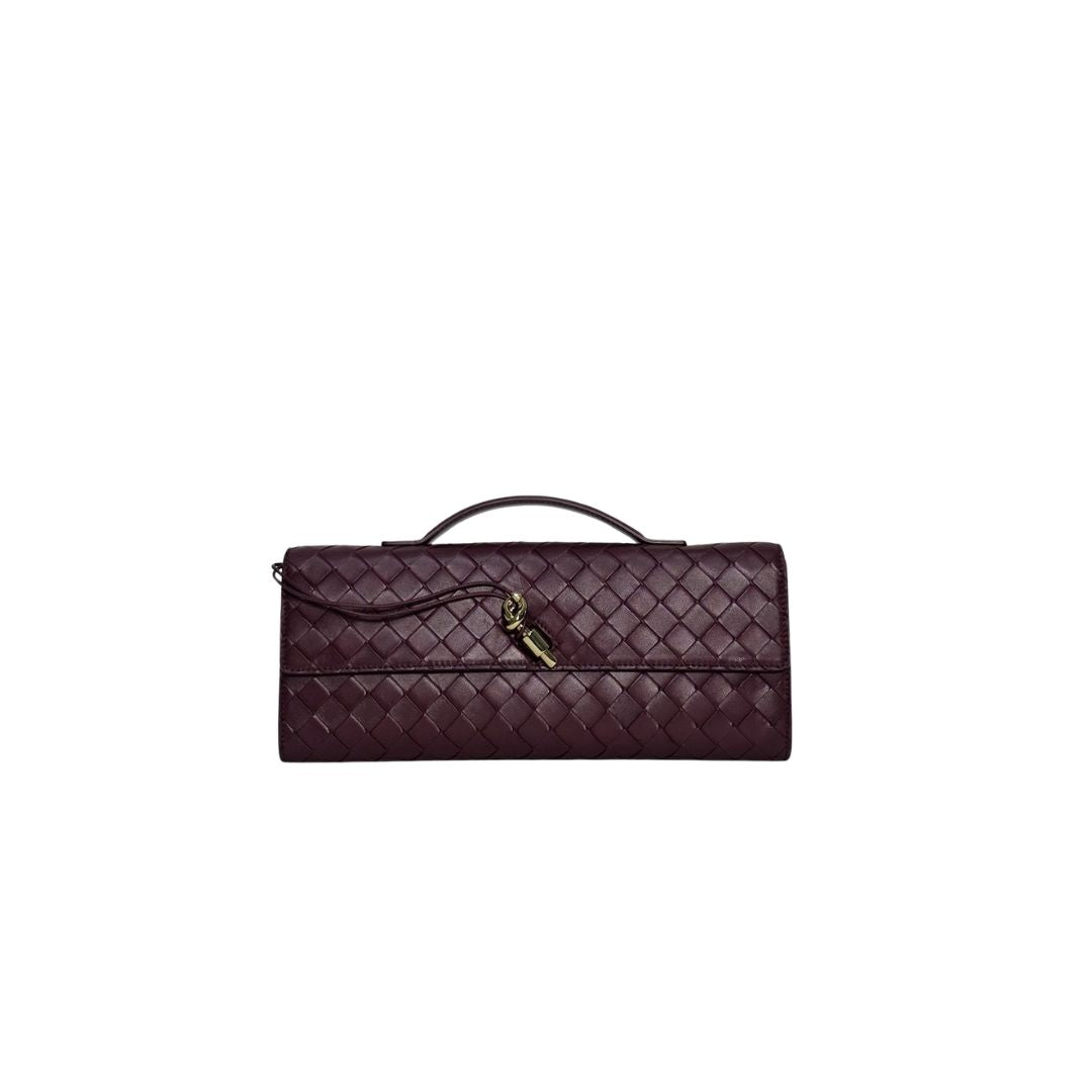 Bottega Veneta Andiamo Burgundy Clucth