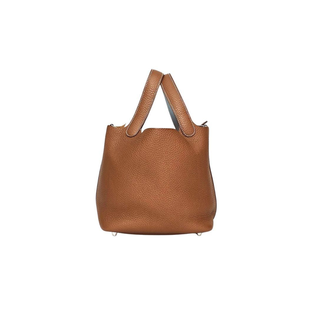 Hermes Picotin 18 Gold Clemence Leather Bag