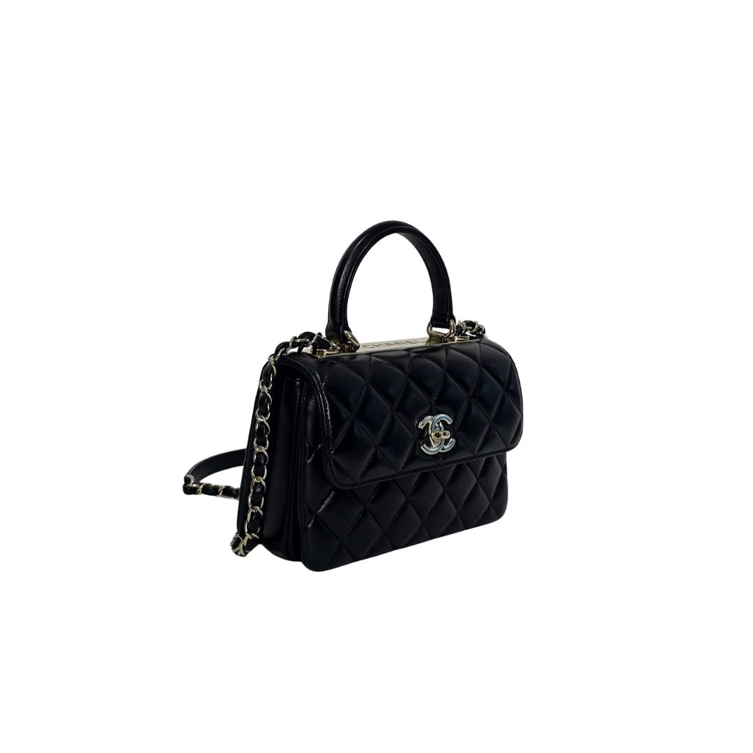Chanel Trendy CC Top Handle Black Bag