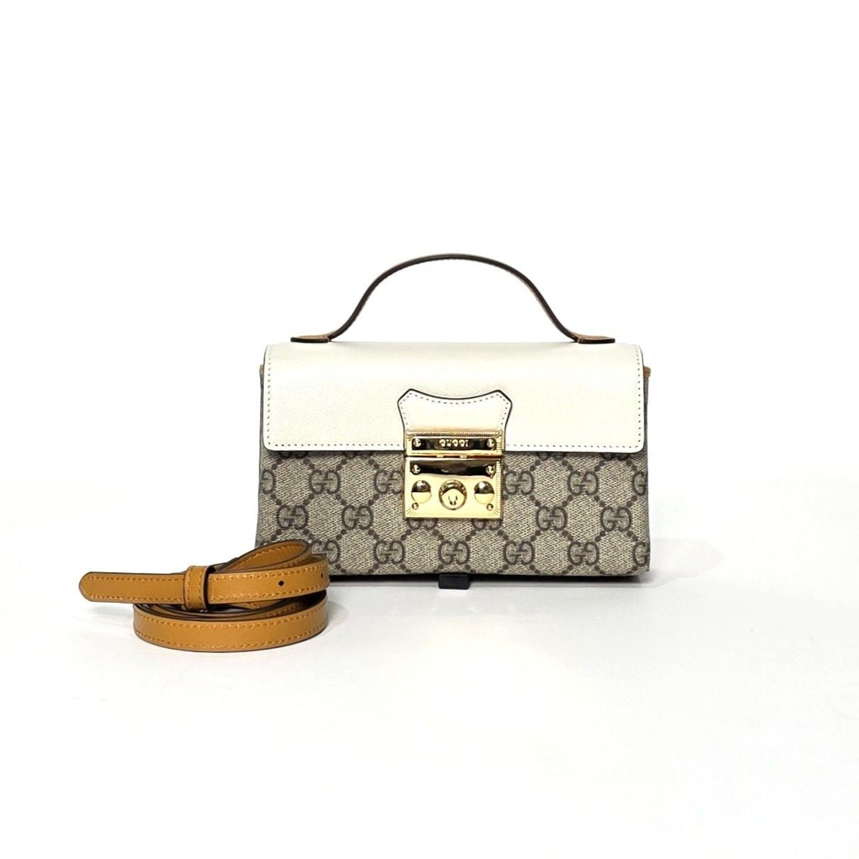 Gucci GG Supreme Padlock Shoulder Bag
