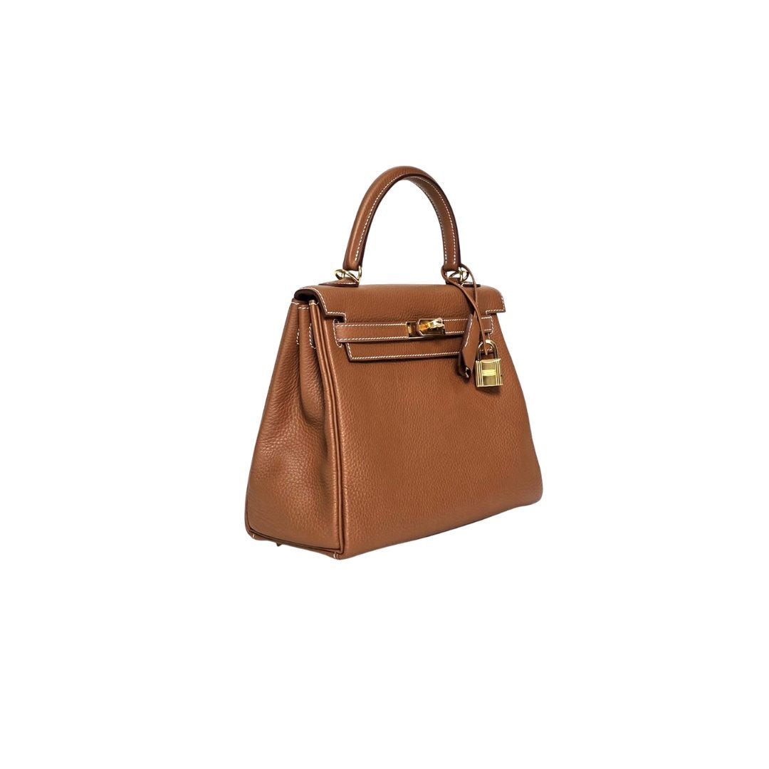 Hermes Kelly 25 Gold Togo Stamp U 2022