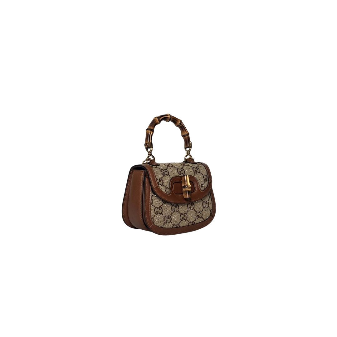 Gucci Bamboo 1947 Mini Beige Bag
