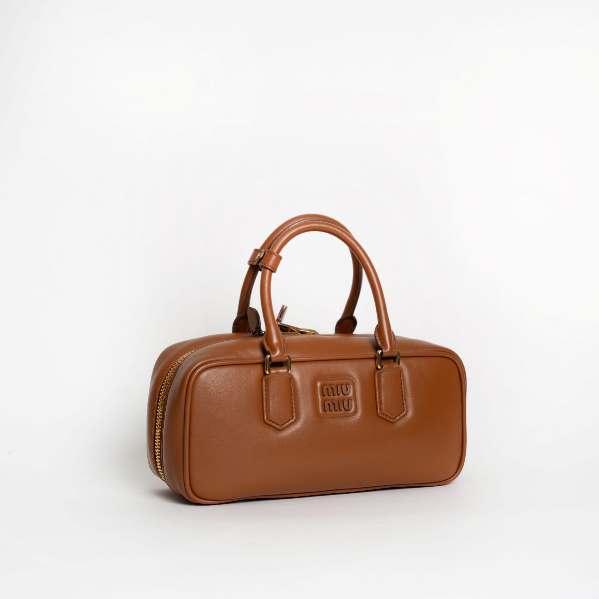 Miu Miu Arcadie Cognac Leather Bag