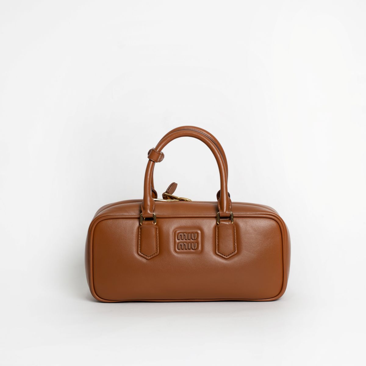 Miu Miu Arcadie Cognac Leather Bag