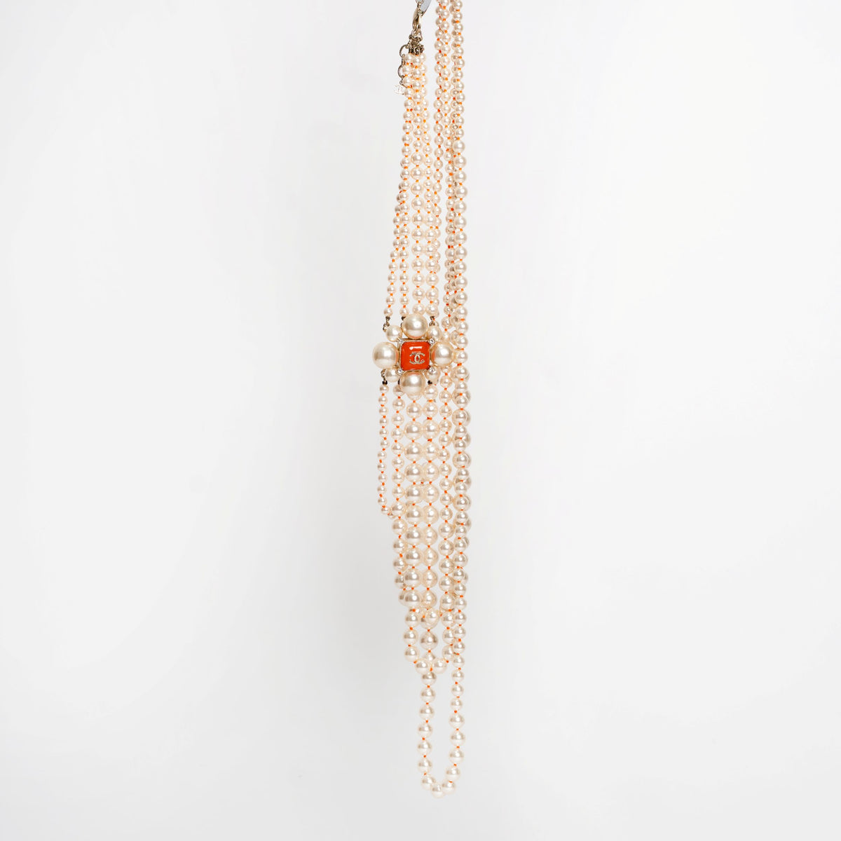 Chanel Multistrand Pearl Long Necklace