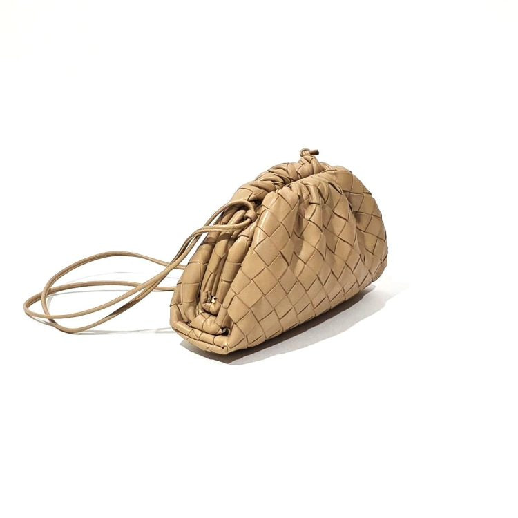 Bottega Veneta Intrecciato Leather Mini Pouch Beige