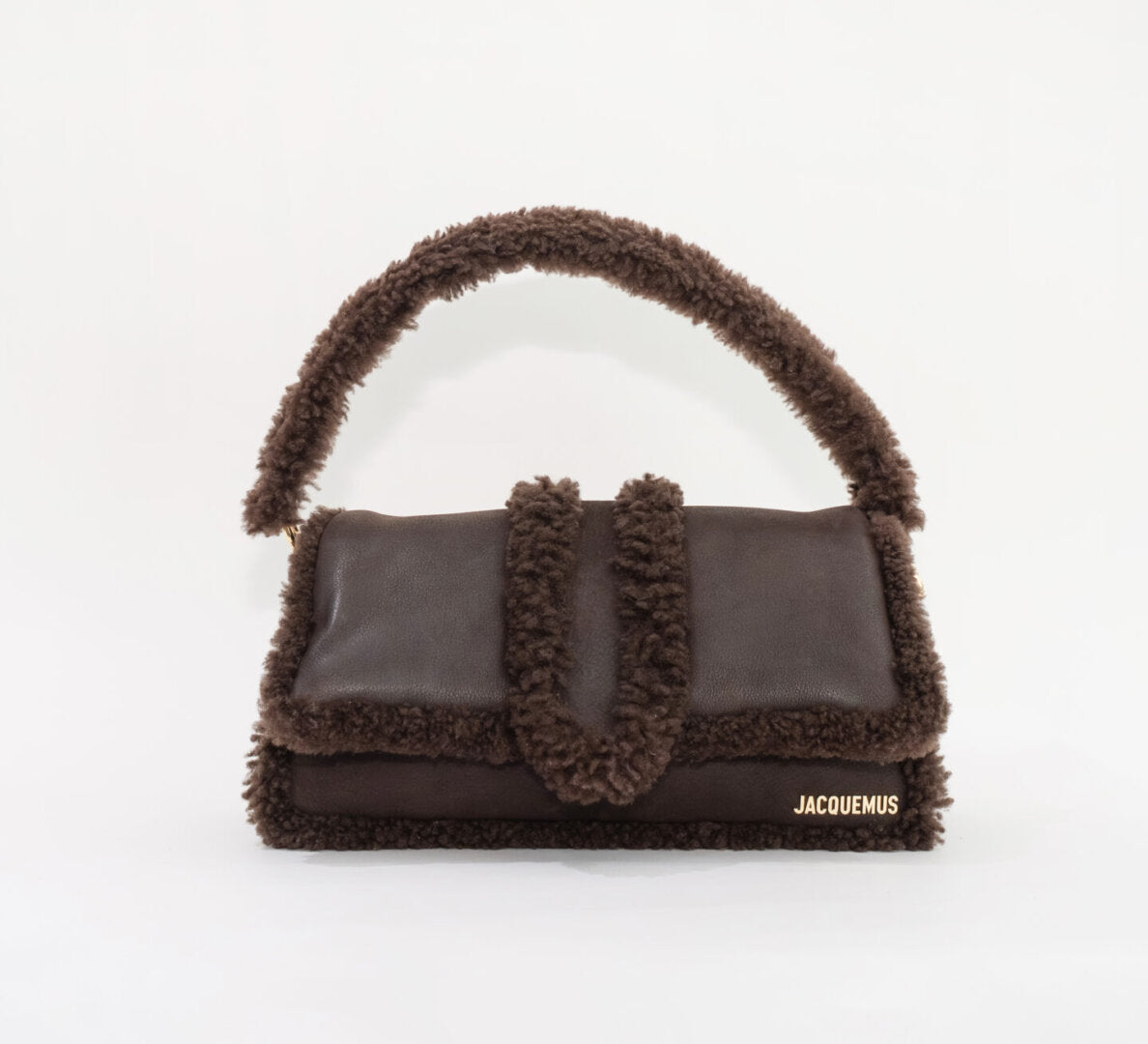 Jacquemus Le Bambimou Doux Top Handle Brown Leather Bag