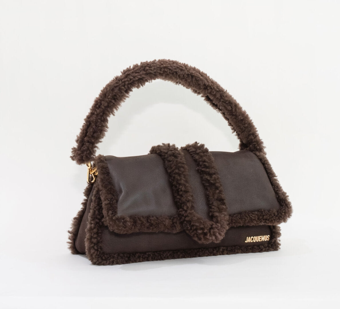 Jacquemus Le Bambimou Doux Top Handle Brown Leather Bag