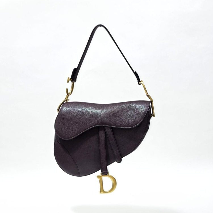Dior Saddle Burgundy Bag