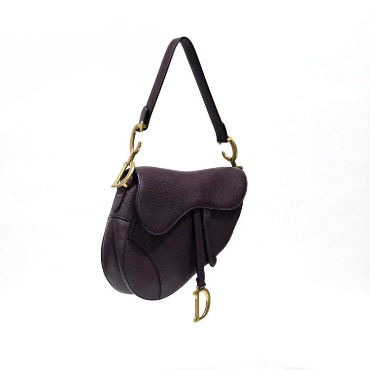 Dior Saddle Burgundy Bag