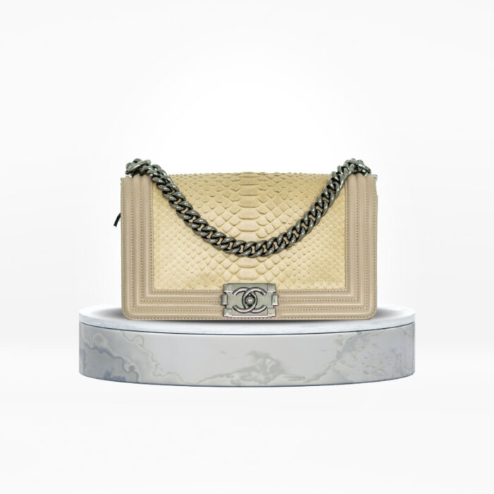 Chanel Handtaschen aus Python - Rosa - 15077526