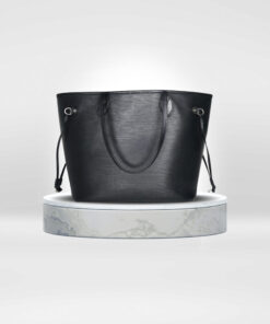 LOUIS VUITTON Noir Neverfull MM Bag