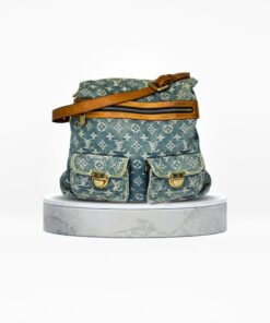 LOUIS VUITTON Monogram Shoulder Bag in Denim