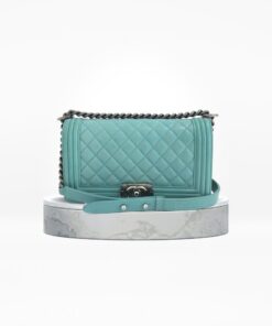 Chanel Boy Medium Turquoise