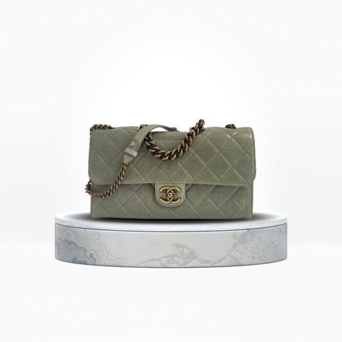 Chanel Natural Beauty Split Pocket Medium Flap Bag