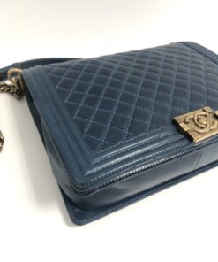 Chanel Blue Maxi Boy 22