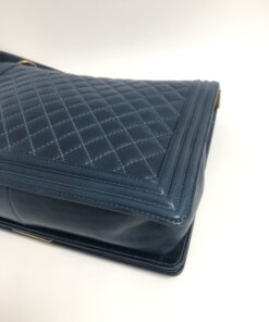 Chanel Blue Maxi Boy 25