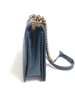 Chanel Blue Maxi Boy 26