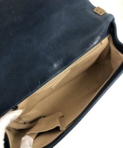 Chanel Blue Maxi Boy 28