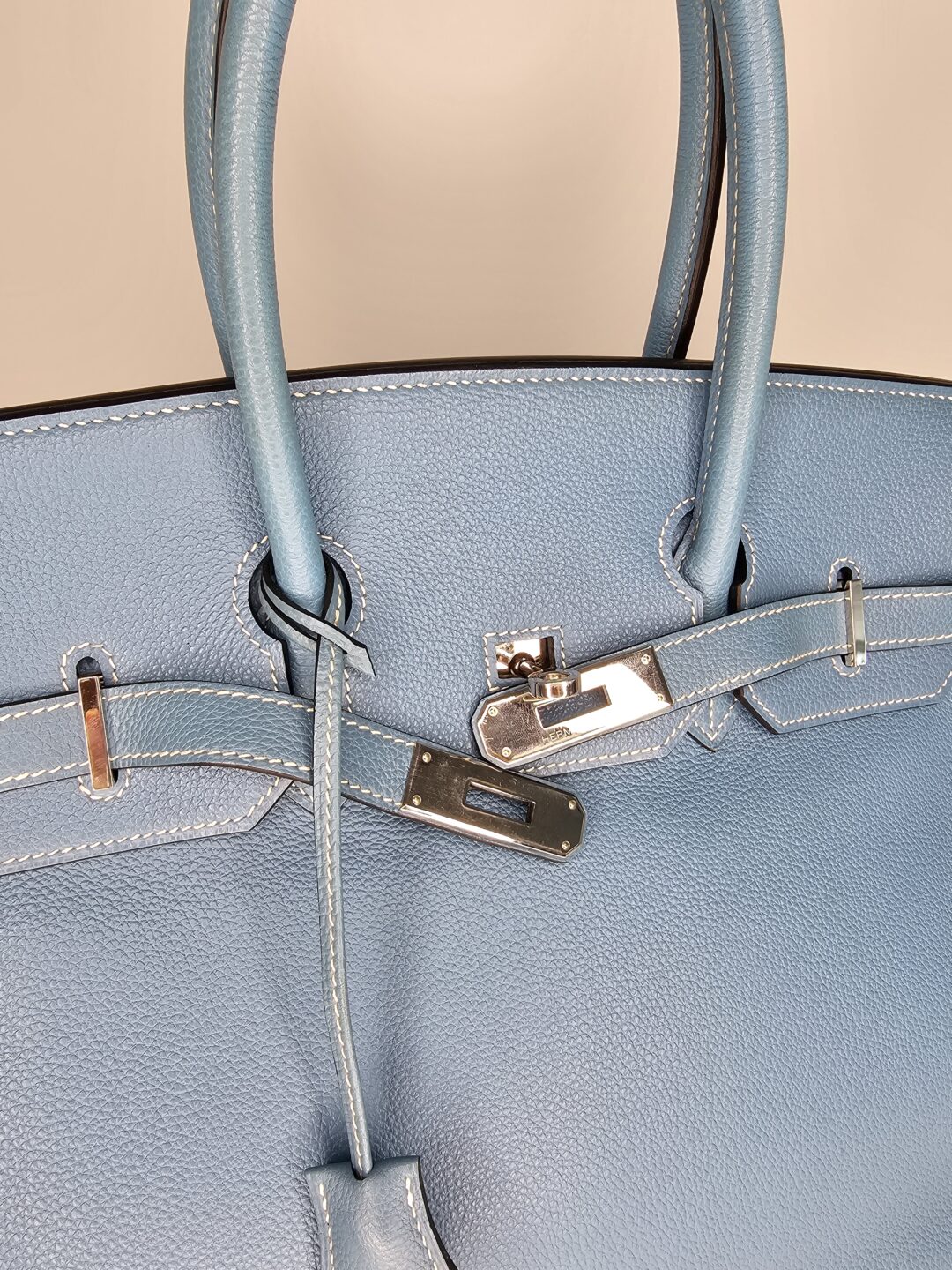 Birkin 35 Blue Jean Colour in Togo Leather with palladium hardware. Hermès.  2006., Handbags and Accessories Online, Ecommerce Retail