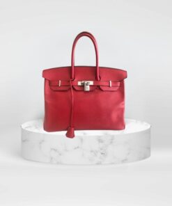 Hermès Birkin 35 cm red epsom palladium hardware