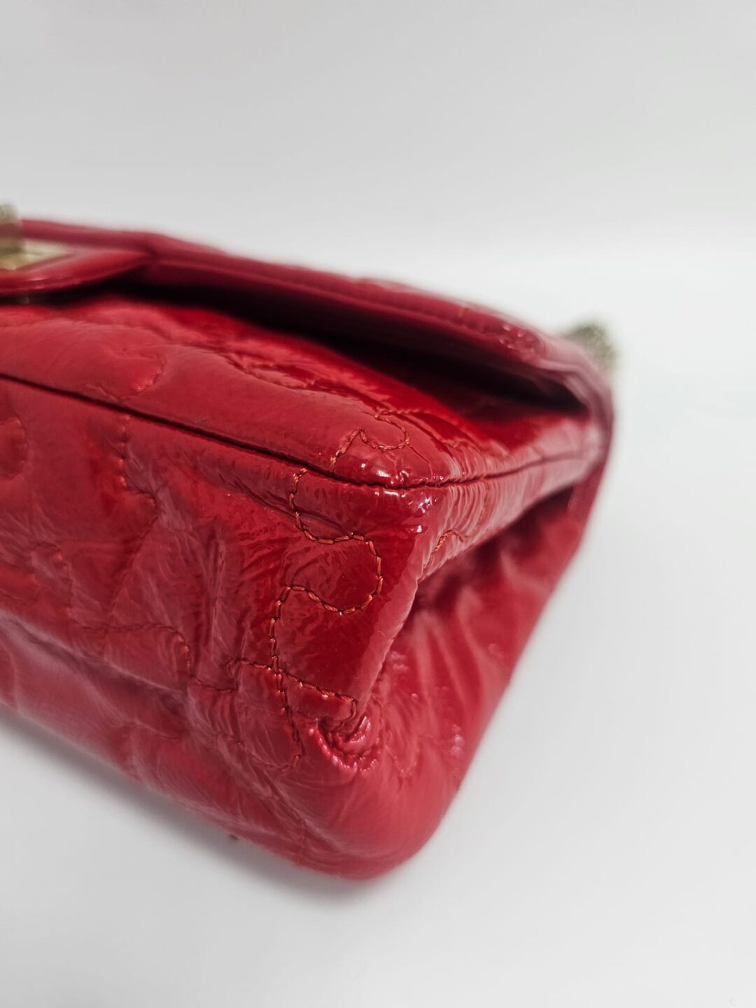 Chanel Red Puzzle Patent Leather Reissue 2.55 Classic 226 Flap Bag