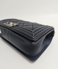 Chanel Medium Navy Boy 22